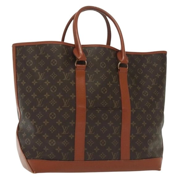 LOUIS VUITTON Monogram Sac Weekend GM Tote Bag M42420 LV Auth 129634 - Picture 1 of 16